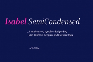 Isabel SemiCondensed Font Font Download