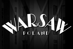 Warszawa Deco Font Font Download