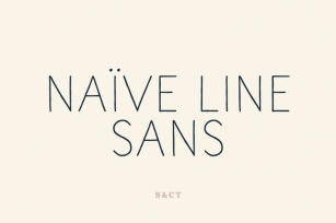 Naive Line Sans Font Font Download