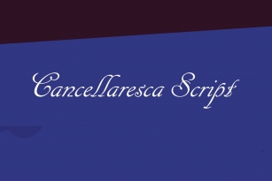Cancellaresca Script Font Font Download