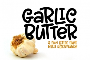 Garlic Butter Font Font Download