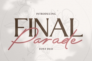 Final Parade â€“ Luxury And Elegant Font Duo Font Download