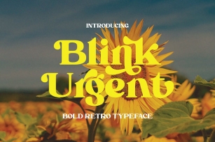 Blink Urgent - Retro Serif Font Font Download