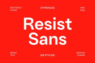 Resist Sans Font Font Download