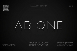 AB ONE Font Font Download