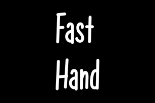 Fast Hand Font Font Download