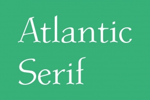 Atlantic Serif Font Font Download