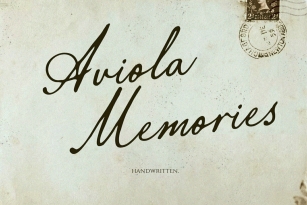 Aviola Memories Font Font Download