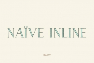 Naive Inline Font Font Download