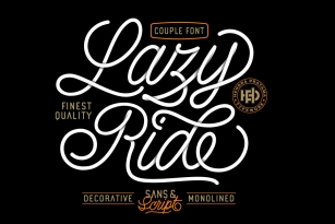 Lazy Ride Font Font Download