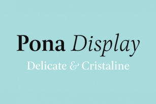 Pona Display Font Font Download