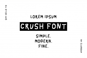 Crush Font Font Download