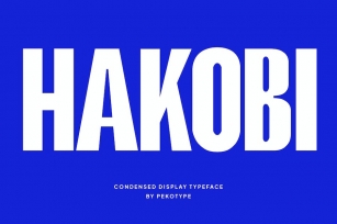 Hakobi - Condensed Sans Font Download