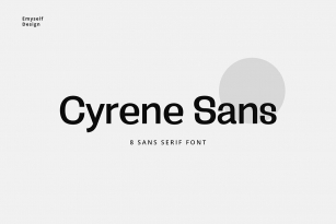 Cyrene Sans Font Font Download