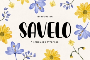 Savelo - A Handmade Typeface Font Download