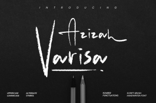 Azizah Varisa Script Handwritten Brush Font Download