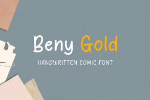 Beny Gold - Handwritten comic font Font Download