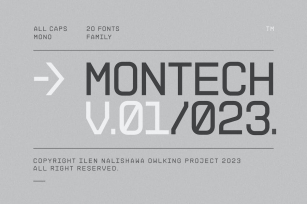 MONTECH V01 Font Download