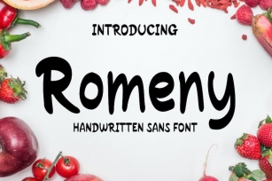 Romeny Sans Handwritten Font Font Download