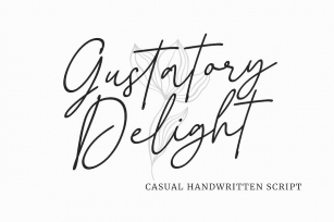 Gustatory Delight Font Download