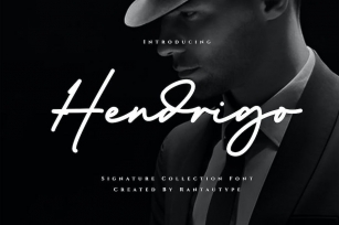 Hendrigo Bold Signature Font Font Download