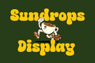 Sundrops Display  - Modern Retro Font Font Download