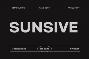 Sunsive Family Font Font Download