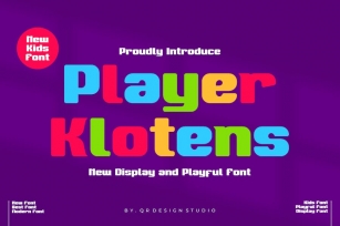 Player Klotens - Playful Font Font Download