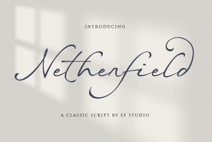 Netherfield Font Font Download