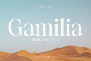 Gamilia Font Font Download