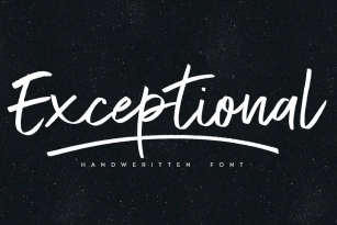Exceptional Font Font Download