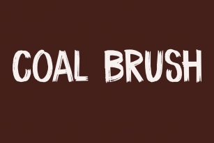 Coal Brush Font Font Download