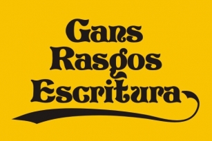 Gans Rasgos Escritura Font Font Download