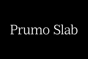 Prumo Slab Font Font Download