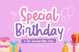 Special Birthday Font Font Download