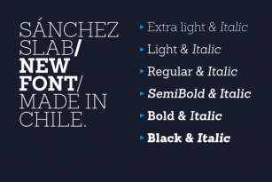 Sanchez Slab Font Font Download
