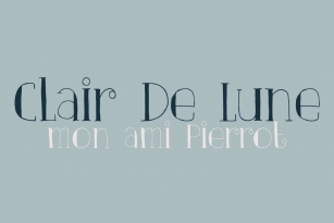 Clair De Lune Font Font Download