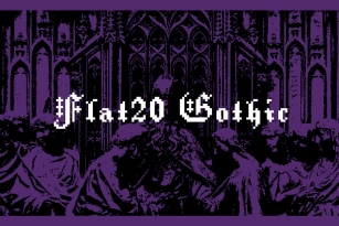 Flat20 Gothic Font Font Download