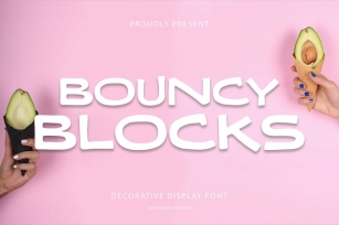 Bouncy Blocks - Decorative Font Font Download