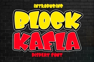 Block Kafla - Bold Cartoon Font Font Download