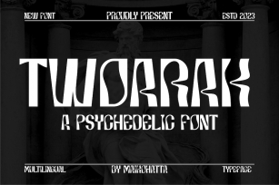 Twoarak - Psychedelic Font Font Download