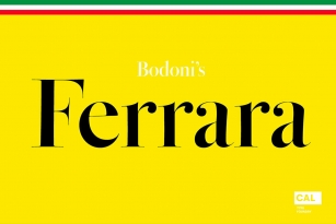 Bodoni Ferrara Font Font Download