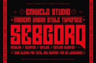 NCL Sebgorq - Urban Style Font Font Download