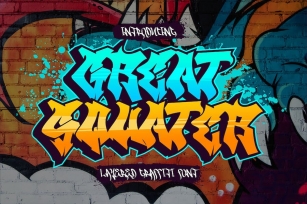 Great Squater - 3d Layered Graffiti Font Font Download