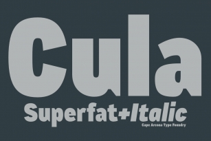 CA Cula Superfat Font Font Download