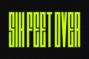 Six Feet Over Font Font Download