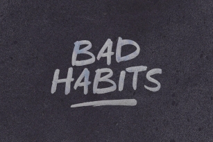 Bad Habits Font Font Download