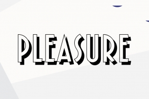 Pleasure Bold Shaded Font Font Download