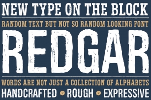 Redgar Font Font Download