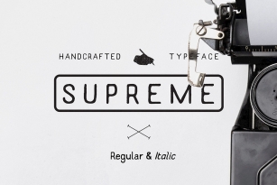 Supreme Handcrafted Font Font Download